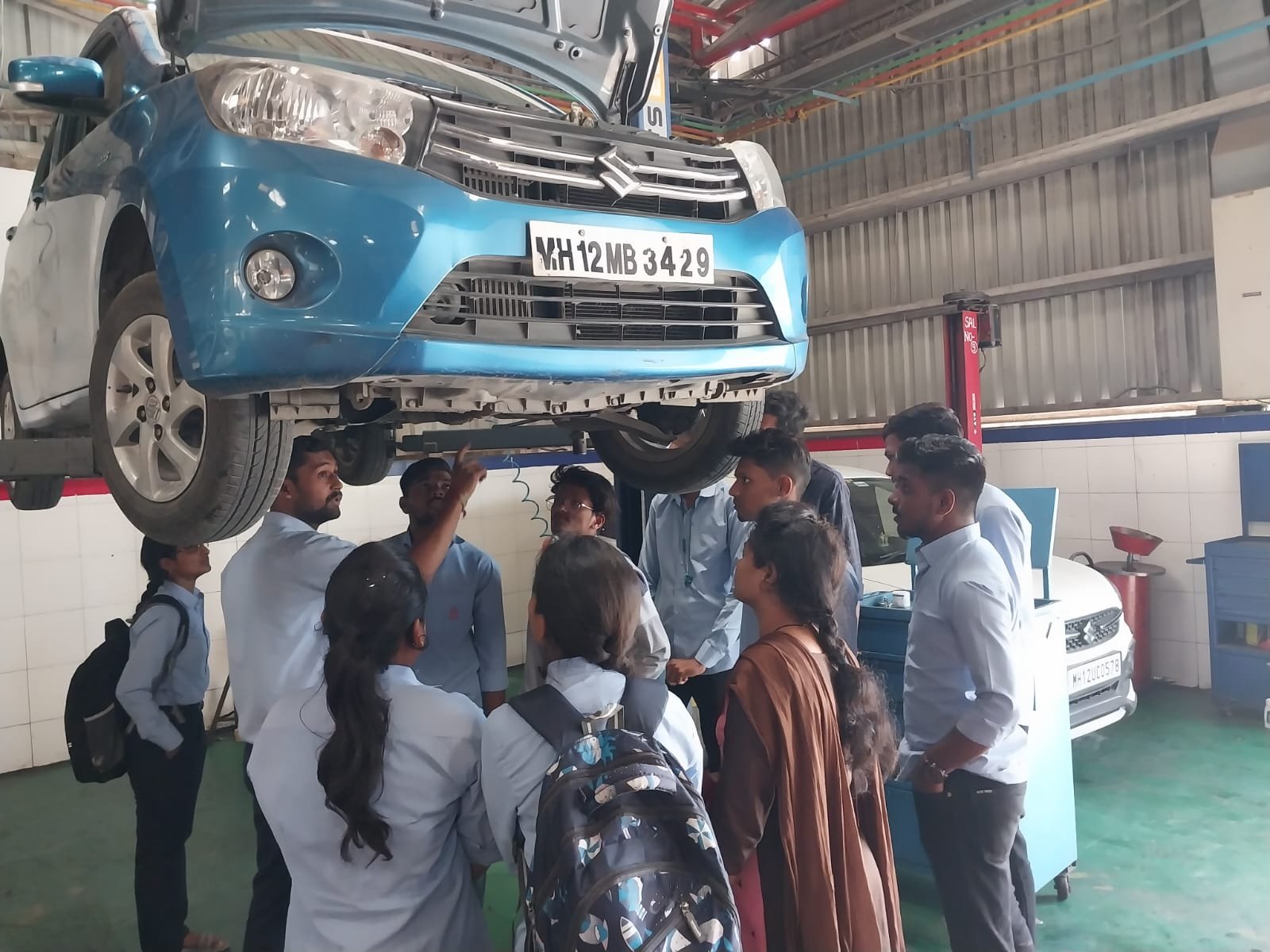 Industrial Visit to Sai Service station and Automotive workshop